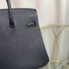 Birkin 25 Retourne Style Black Togo and Matte Alligator Touch Palladium Hardware