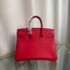 Birkin 25 Retourne Style Braise Togo and Shiny Niloticus Crocodile Touch Palladium Hardware bag