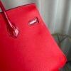 Birkin 25 Retourne Style Braise Togo and Shiny Niloticus Crocodile Touch Palladium Hardware bag