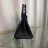 Birkin 25 Retourne Style Black Togo and Matte Niloticus Crocodile Touch Palladium Hardware bag