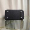 Birkin 25 Retourne Style Black Togo and Matte Niloticus Crocodile Touch Palladium Hardware bag