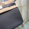 Birkin 25 Retourne Style Black Togo and Matte Niloticus Crocodile Touch Palladium Hardware bag