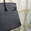 Birkin 25 Retourne Style Black Togo and Matte Niloticus Crocodile Touch Palladium Hardware bag
