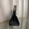Birkin 25 Retourne Style Black Togo and Shiny Alligator Touch Gold Hardware bag