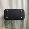 Birkin 25 Retourne Style Black Togo and Shiny Alligator Touch Gold Hardware bag