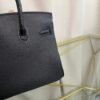 Birkin 25 Retourne Style Black Togo and Shiny Alligator Touch Gold Hardware bag