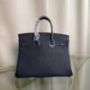 Birkin 25 Retourne Style Bleu Nuit Togo and Shiny Niloticus Crocodile Touch Palladium Hardware bag