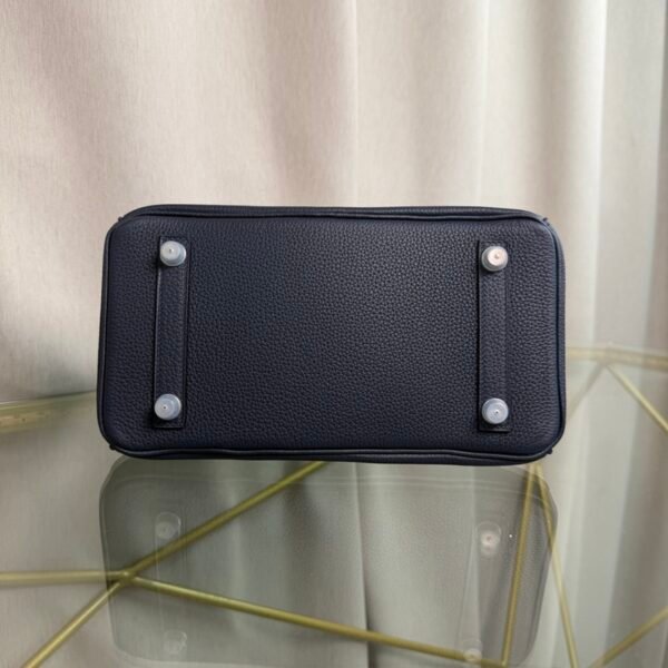 Birkin 25 Retourne Style Bleu Nuit Togo and Shiny Niloticus Crocodile Touch Palladium Hardware bag