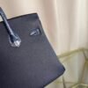 Birkin 25 Retourne Style Bleu Nuit Togo and Shiny Niloticus Crocodile Touch Palladium Hardware bag