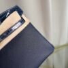 Birkin 25 Retourne Style Bleu Nuit Togo and Shiny Niloticus Crocodile Touch Palladium Hardware bag