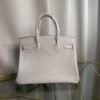 Birkin 30 Retourne Style Nata Togo and Bleu Brume Matte Alligator Touch Gold Hardware