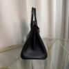 Birkin 25 Retourne Style Black Swift and Lizard Touch Palladium Hardware bag