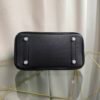 Birkin 25 Retourne Style Black Swift and Lizard Touch Palladium Hardware bag
