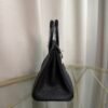 Birkin 25 Retourne Style Black Togo and Lizard Touch Palladium Hardware bag