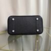 Birkin 25 Retourne Style Black Togo and Lizard Touch Palladium Hardware bag