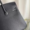 Birkin 25 Retourne Style Black Togo and Lizard Touch Palladium Hardware bag