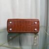 Kelly Retourne 25 Style Bag Saddle Brown Matte Alligator with Palladium Hardware