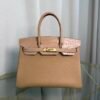 Birkin 30 Retourne Style Biscuit Togo and Alligator Touch Gold Hardware
