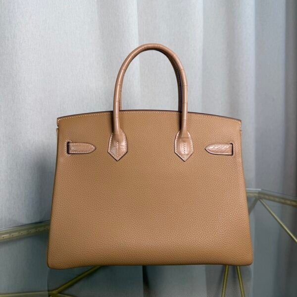 Birkin 30 Retourne Style Biscuit Togo and Alligator Touch Gold Hardware