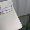 Birkin 25 Retourne Style Nata and Mauve Pale Chèvre Mysore with Brushed Palladium Hardware