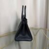 Birkin 25 Retourne Style Noir and Vert Comic Chèvre Mysore with Brushed Palladium Hardware