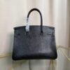 Birkin 30 Retourne Style Noir Rouge de Coeur Chèvre Mysore BPHW Birkin 30 Retourne Style Noir and Rouge de Coeur Chèvre Mysore with Brushed Palladium Hardware
