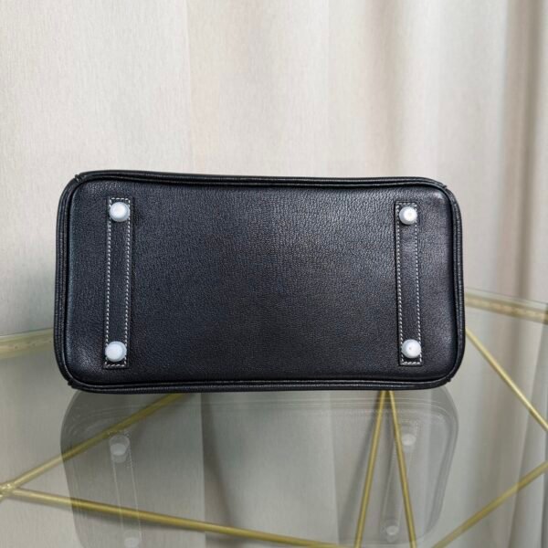 Birkin 30 Retourne Style Noir Rouge de Coeur Chèvre Mysore BPHW Birkin 30 Retourne Style Noir and Rouge de Coeur Chèvre Mysore with Brushed Palladium Hardware