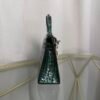 Mini Kelly II Sellier Style 20 Shiny Alligator Vert Émeraude with Palladium Hardware