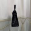 Kelly Sellier 20 Style Black Shiny Alligator Gold Hardware