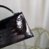 Kelly Sellier 20 Style Black Shiny Alligator Gold Hardware