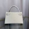 Kelly-Sellier-20-Beton-Matte-Alligator-Gold-Hardware Kelly Sellier 20 Style Beton Matte Alligator Gold Hardware