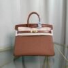 Birkin 25 Retourne Style Gold Togo and Matte Alligator Touch Gold Hardware