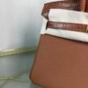 Birkin 25 Retourne Style Gold Togo and Matte Alligator Touch Gold Hardware