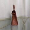 Kelly Sellier 20 Style Gold Matte Alligator Gold Hardware