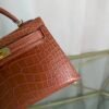 Kelly Sellier 20 Style Gold Matte Alligator Gold Hardware