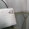 Kelly-Sellier-20-Style-Himalaya-Matte-Crocodile-BHW Kelly Sellier 20 Style Bag Himalaya Matte Nile Crocodile with Black Hardware