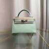 Kelly Sellier 20 Style Vert Peppermint Matte Alligator Palladium Hardware