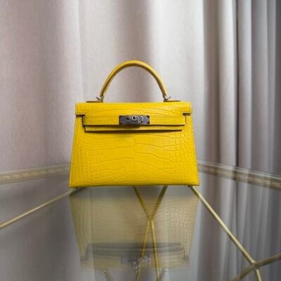 Kelly Sellier 20 Style Mimosa Matte Alligator Palladium Hardware Kelly Sellier 20 Style Mimosa Matte Alligator Palladium Hardware