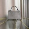Kelly Sellier 20 Style Gris Perle Matte Alligator Palladium Hardware