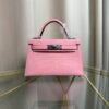 Kelly Sellier 20 Style Bubblegum Pink Matte Alligator Palladium Hardware