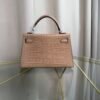 Kelly Sellier 20 Style Chai Matte Alligator Gold Hardware