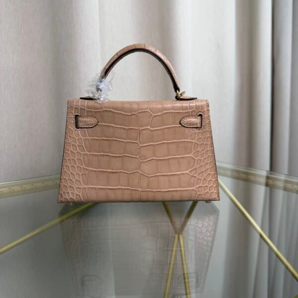 Kelly Sellier 20 Style Chai Matte Alligator Gold Hardware