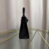 Kelly Sellier 20 Style Black Shiny Alligator Palladium Hardware