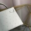 Kelly Sellier 20 Style Champignon Ostrich Palladium Hardware