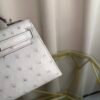 Kelly Sellier 20 Style Gris Perle Ostrich Palladium Hardware