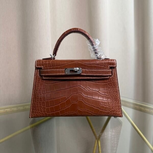 kelly-sellier-20-style-fauve-matte-alligator-gold-hardware Kelly Sellier 20 Style Fauve Matte Alligator Gold Hardware
