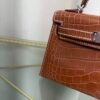 kelly-sellier-20-style-fauve-matte-alligator-gold-hardware Kelly Sellier 20 Style Fauve Matte Alligator Gold Hardware
