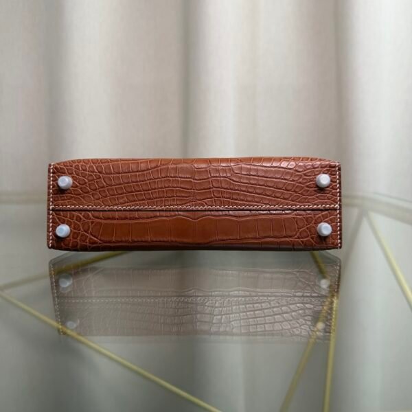 kelly-sellier-20-style-fauve-matte-alligator-gold-hardware Kelly Sellier 20 Style Fauve Matte Alligator Gold Hardware