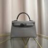Kelly Sellier 20 Style Gris Perle Matte Alligator Palladium Hardware