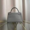 Kelly Sellier 20 Style Gris Perle Matte Alligator Palladium Hardware